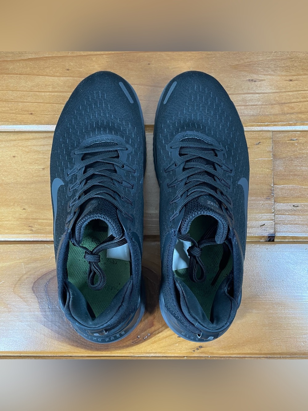 Nike Free RN 2018 Men's Size 9 Triple Black Running Shoes Sneakers 942836-002 - Picture 9 of 16
